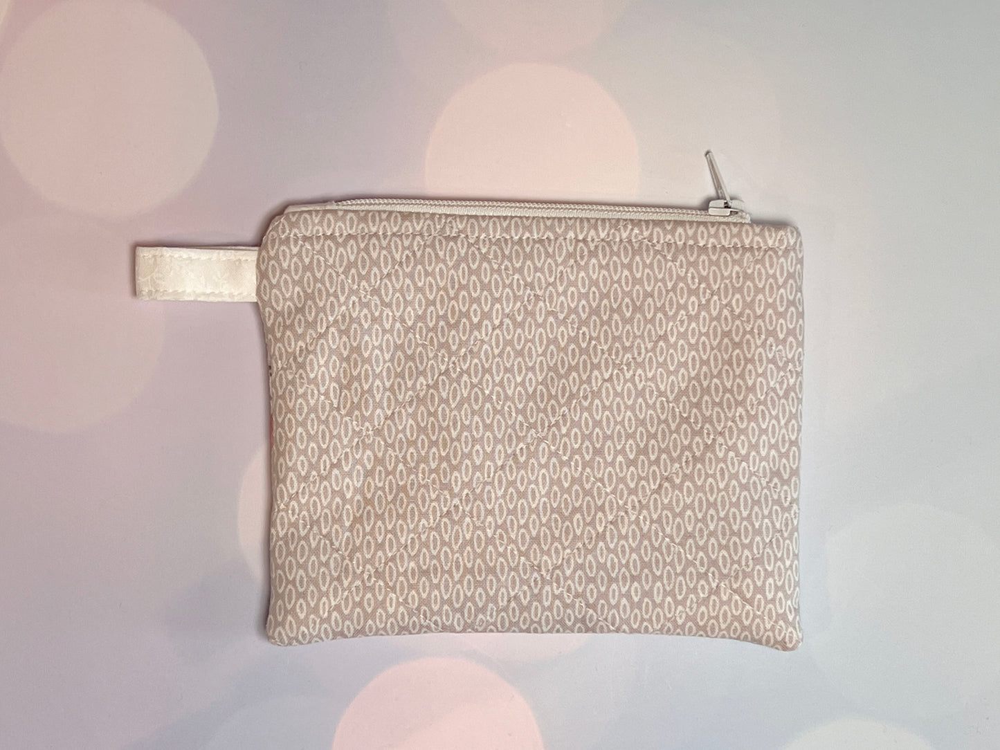 Wristlet Wallet | Pink and Grey