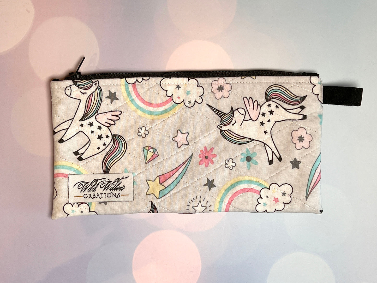 Pencil & Glasses Case | Rainbow Unicorn